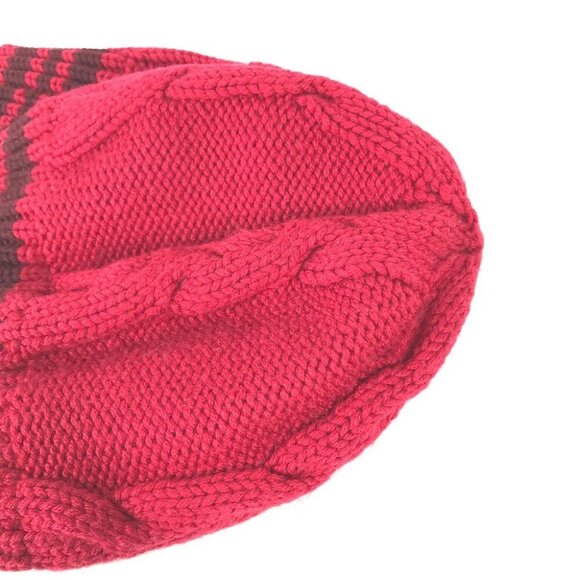 LOUIS VUITTON border beanie hat knit hat knit cap Knit hat wool Red - Picture 6 of 8